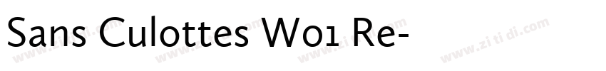 Sans Culottes W01 Re字体转换